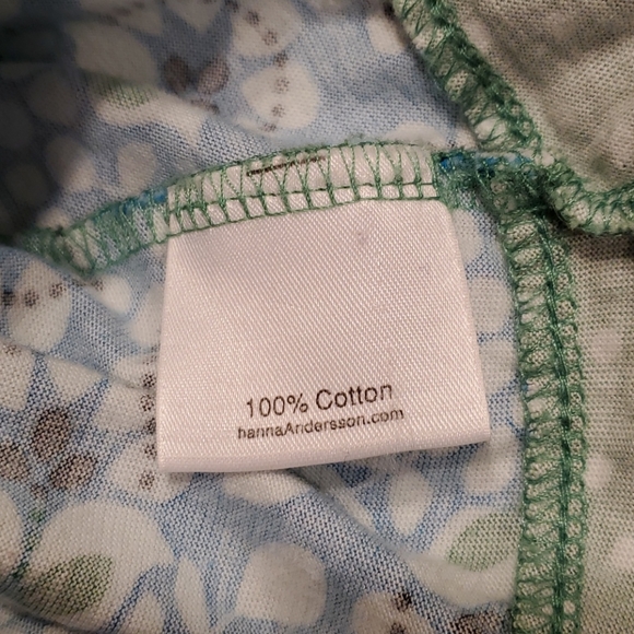 Hanna Andersson Blue and Green Floral Dress - Picture 9 of 9